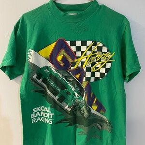Vintage Harry Gant #33 Skoal Bandit autographed NASCAR graphic tee men’s medium